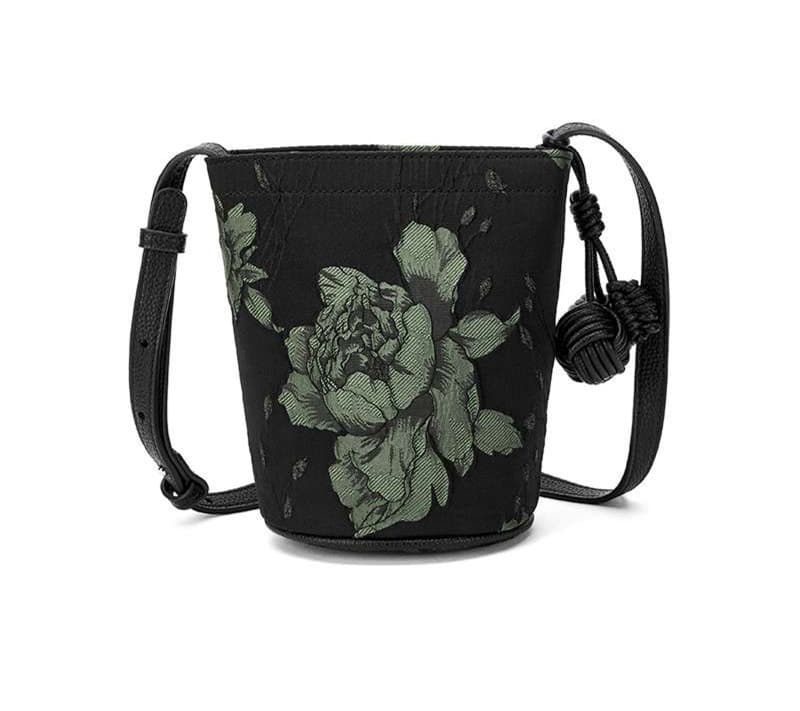 花柄刺繍入りポシェット