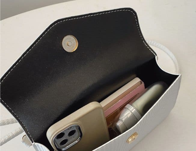 ポシェット 上品な結び目ハンドル竹編みポシェット