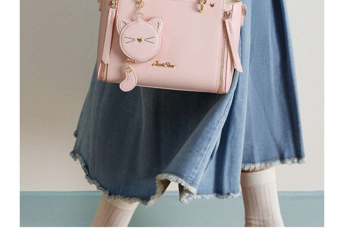 猫モチーフ付きポシェット