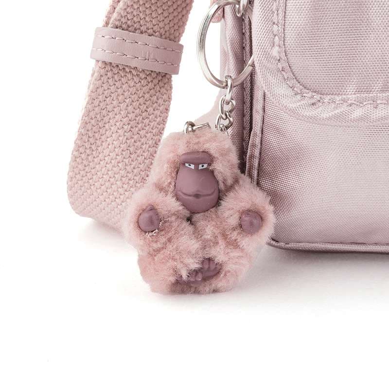 ふわふわモンキーチャーム付きミニポシェット