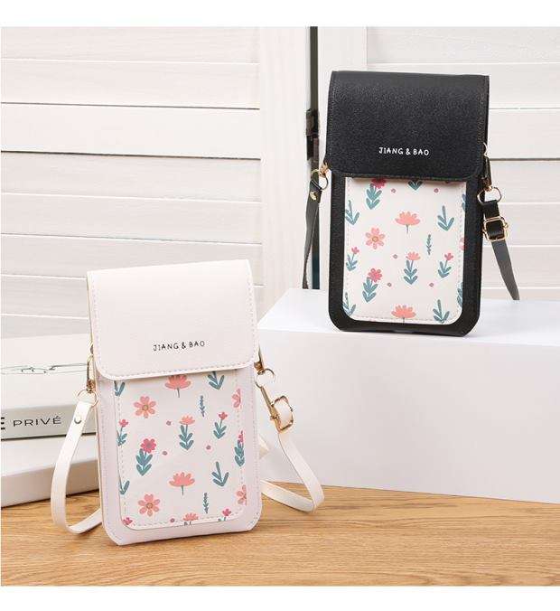 花柄デザイン スマホポシェット