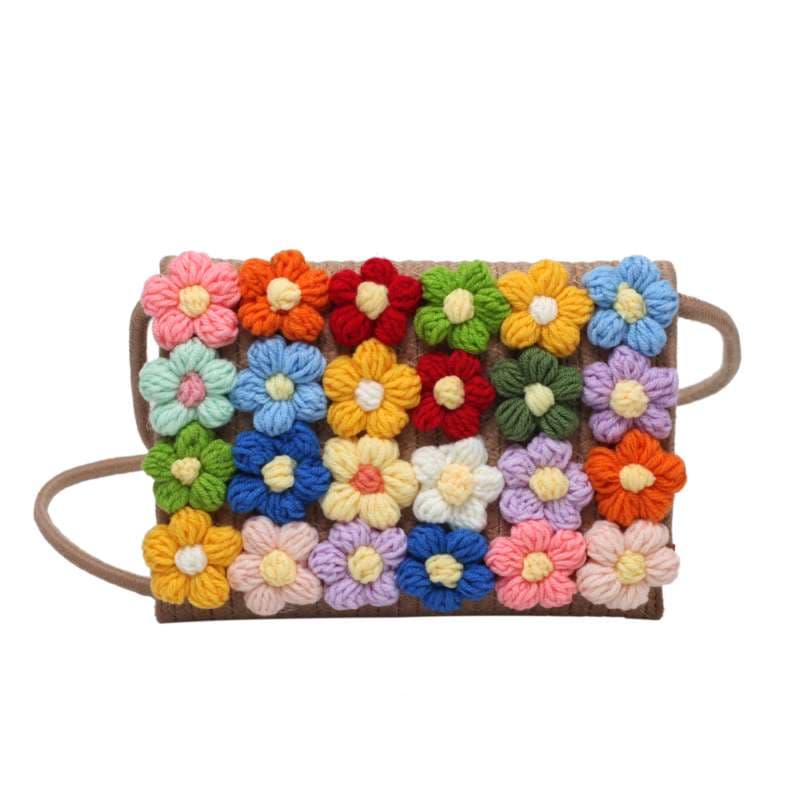 お花畑のポシェット