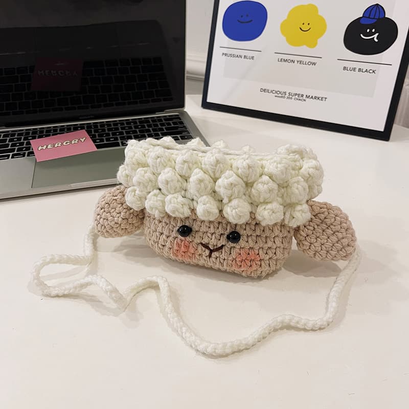 ポシェット　もこもこひつじのお出かけポシェット