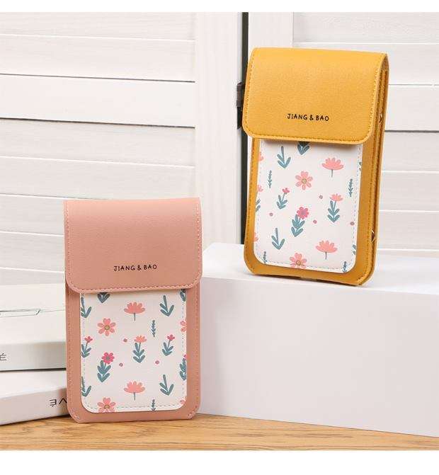 花柄デザイン スマホポシェット