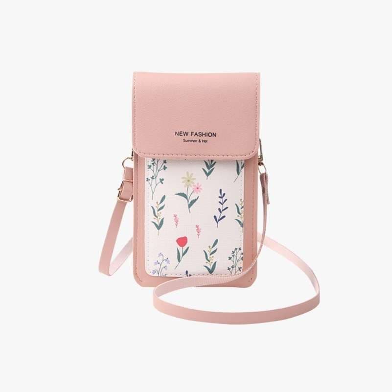 花柄デザイン スマホポシェット