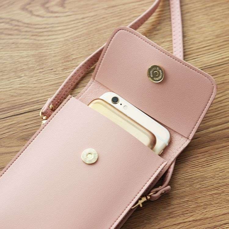 ポシェット　ネコモチーフ スマホ収納ポシェット