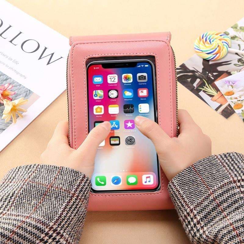 ポシェット　取り出さなくてもスマホが見える お財布ポシェット