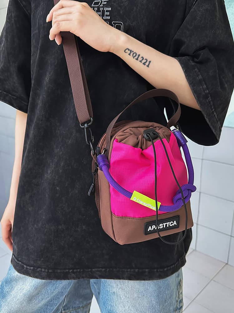 ポシェット 巾着型アウトドアポシェット